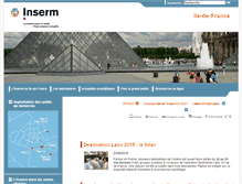 Tablet Screenshot of idf.inserm.fr