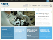 Tablet Screenshot of crcm.marseille.inserm.fr